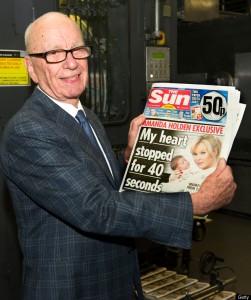 Murdoch proud papa of the Sun